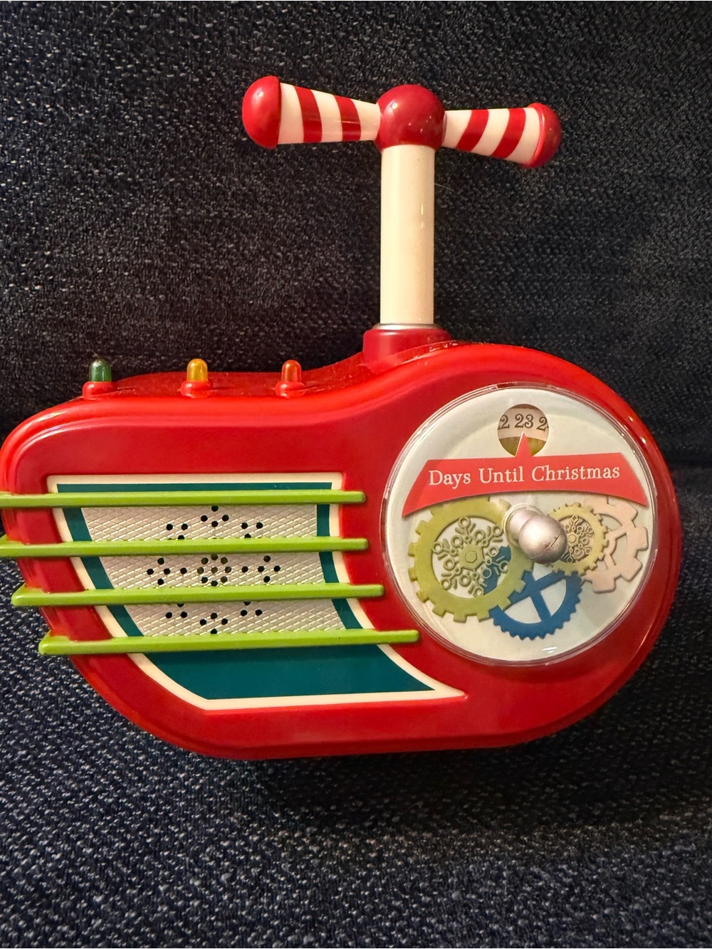 Vintage-Style Christmas Countdown Clock Days Until Christmas Learning Toy